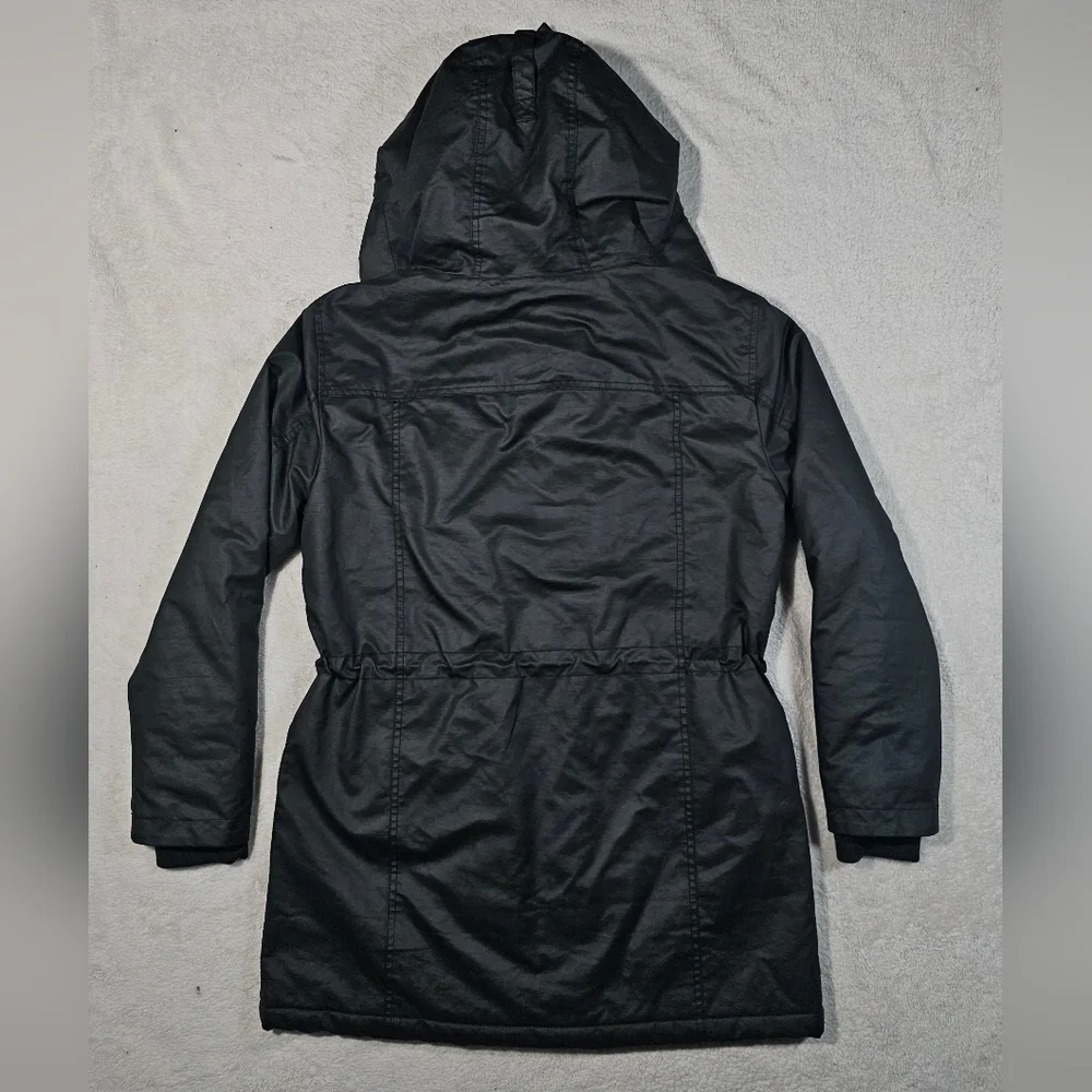 J. Crew Black Utility Hooded Jacket